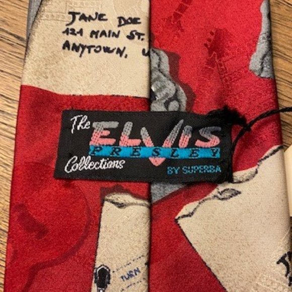 ELVIS PRESLEY Collection by Superba "Return to Sender" Necktie - Picture 6 of 11